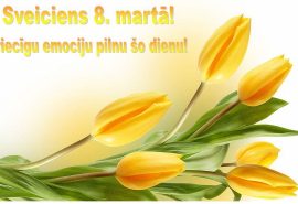 9.klases puišu sveiciens Sieviešu dienā!