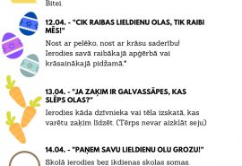 Raibās Lieldienu nedēļas aktivitātes Talsu pamatskolā!