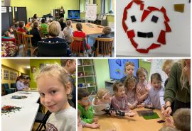 1.-3. klases Talsu Bērnu un jauniešu centrā iepazīstas ar stikla mākslu programmas “Latvijas skolas soma” ietvaros.