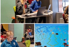 5.b klase programmas “Latvijas skolas soma” ietvaros devās uz VIZIUM digitālās mākslas un datoranimācijas darbnīcām.