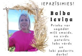 Jaunajā mācību gadā kā viena no pirmo klašu audzinātājām būs Baiba Ieviņa!