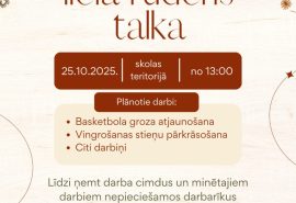 Talsu pamatskolas vecāku padome aicina! 🍂🧹🪚