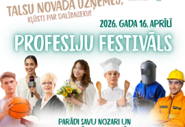 Aicinām Talsu novada uzņēmējus piedalīties Profesiju festivālā!