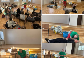 7. klases skolēni Eiropas Sociālā fonda Plus projektā Nr.4.2.2.1/1/25/1/001 “STEM un pilsoniskās līdzdalības norises plašākai pieredzei un karjeras izvēlei” nodarbībā “Es zinu, kā rīkoties”