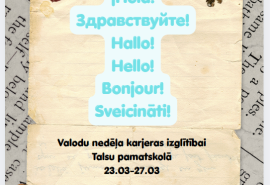 Valodu nedēļa karjeras izglītībai.