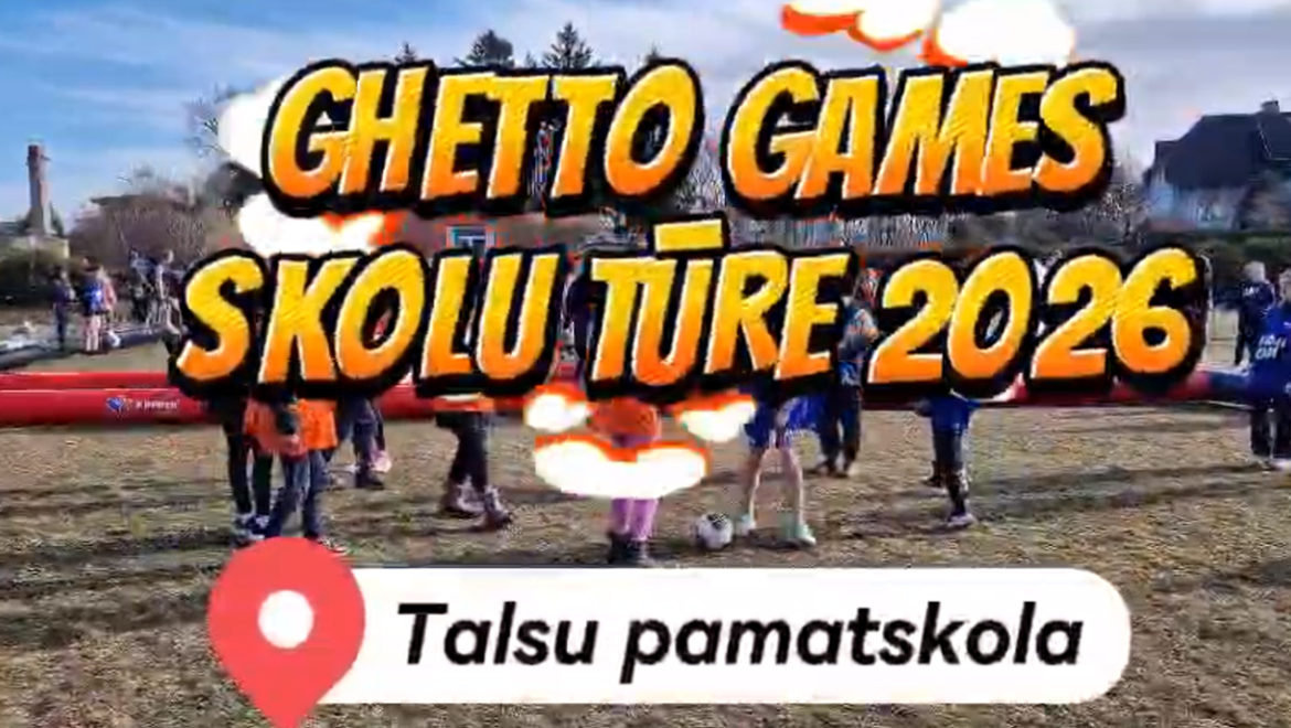 Talsu pamatskolā viesojās GHETTO GAMES SKOLU TŪRES 2026 komanda