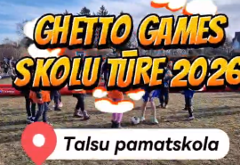 Talsu pamatskolā viesojās GHETTO GAMES SKOLU TŪRES 2026 komanda