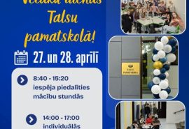 📆27. un 28. aprīlī VECĀKU DIENAS Talsu pamatskolā!